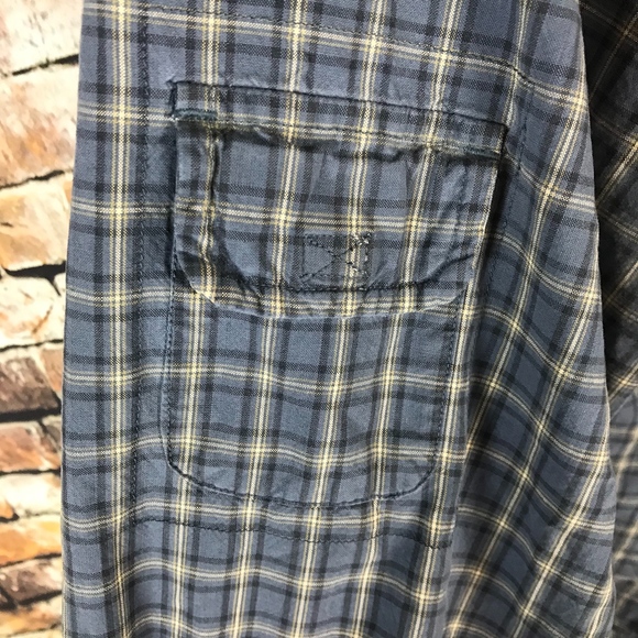 American Eagle Plaid Button Down Long Sleeve Shirt - Picture 6 of 7